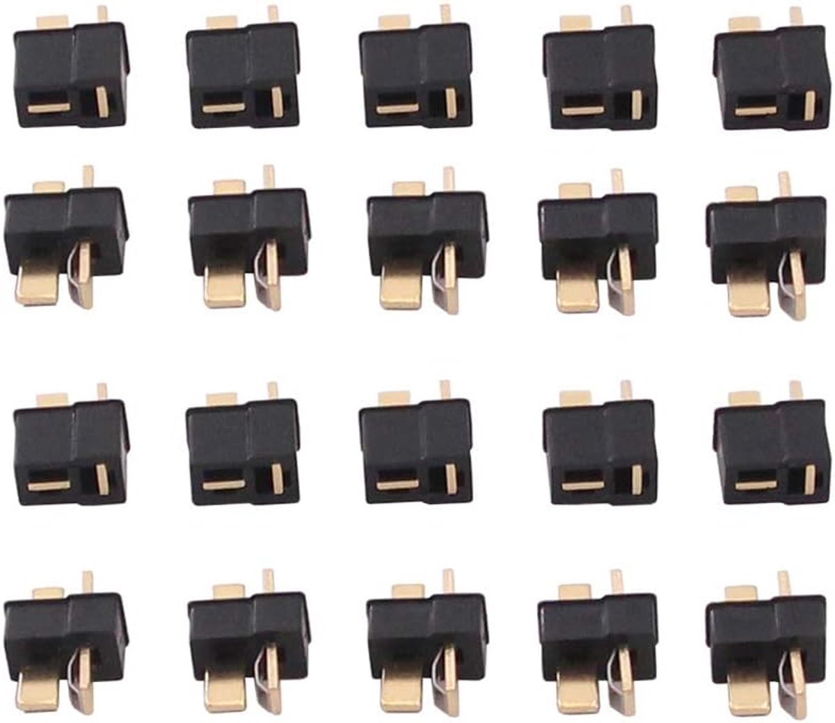 10 paar mini zwarte T-plug stijl mannelijke vrouwelijke connector plug voor Lipo batterij (Pack van 10)