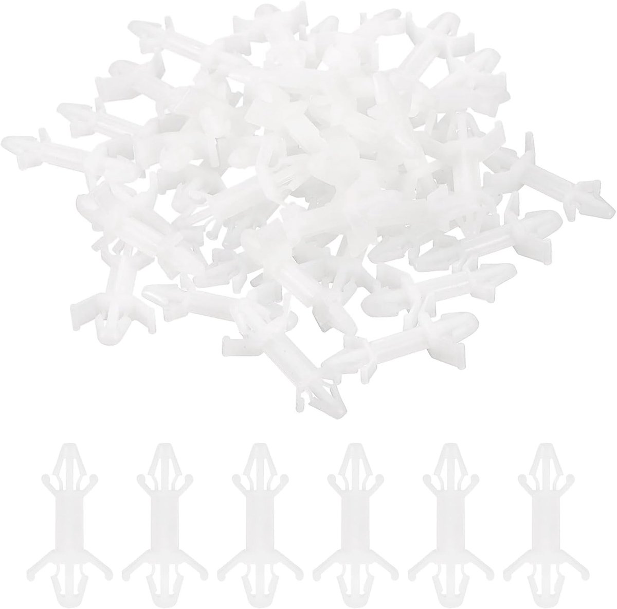 60 STKS PCB Board Isolatie Kolom, Nylon Reverse Locking Circuit Board Clips Standoff Dubbele Hoofd Isolatie Beugel Ondersteuning Hoogte 12.9mm /0.51"