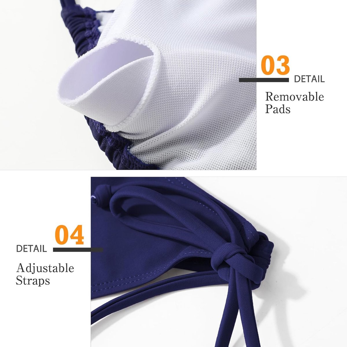 Bikiniset, driehoekige tanga, badpak, bloemenpatroon, V-hals, tweedelig