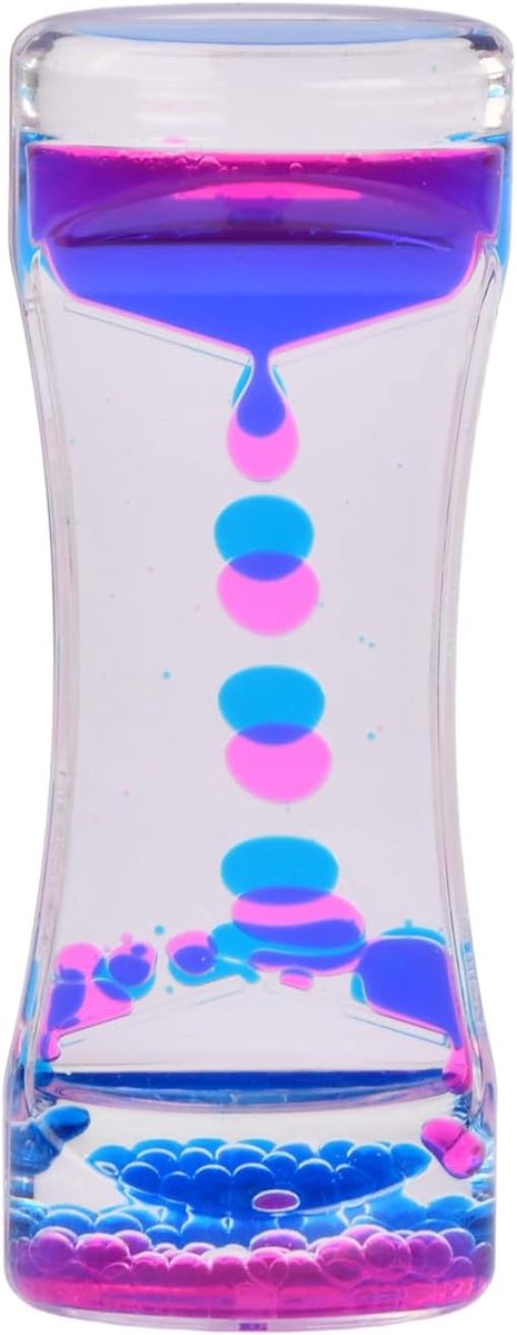 Zandloper, kleurrijke vloeibare timer, Liquid Motion Bubbler, Liquid Motion Bubbler, sensorisch speelgoed voor ontspanning voor kinderen en volwassenen (C)