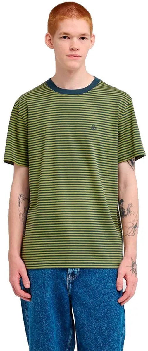 Element Icon Embroidery T-shirt Met Korte Mouwen M Man Darkslate / Greenolive