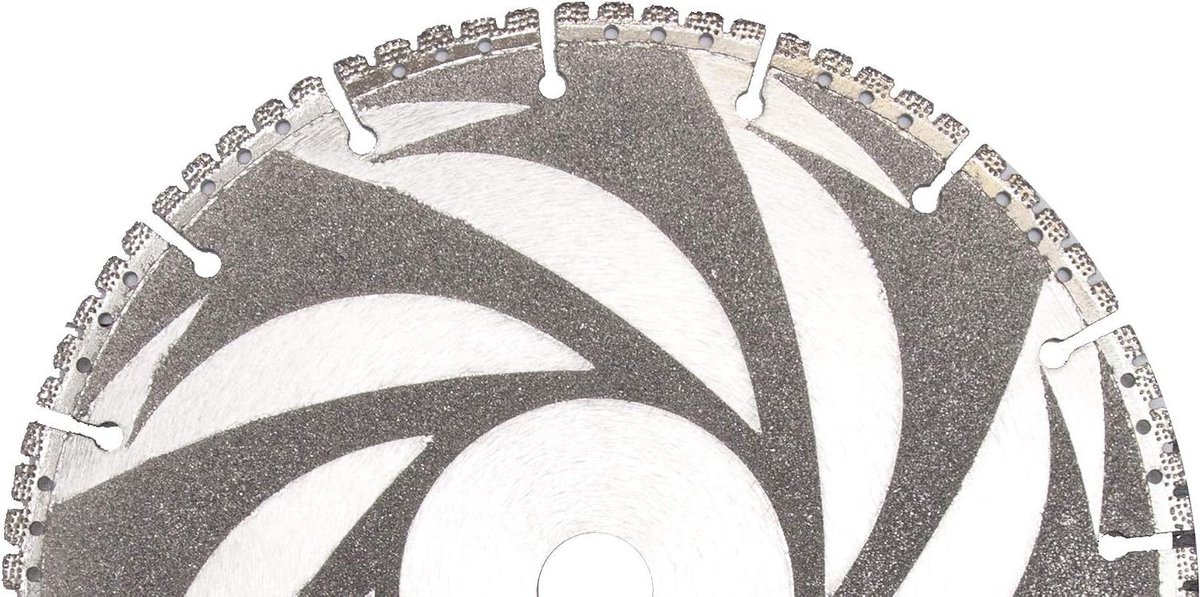 Diamantschijf Universeel - Doorslijpschijf Segment - Materiaal Bewerken - Segmentsnijgereedschap - Ø 230 mm - Meerkleurig
