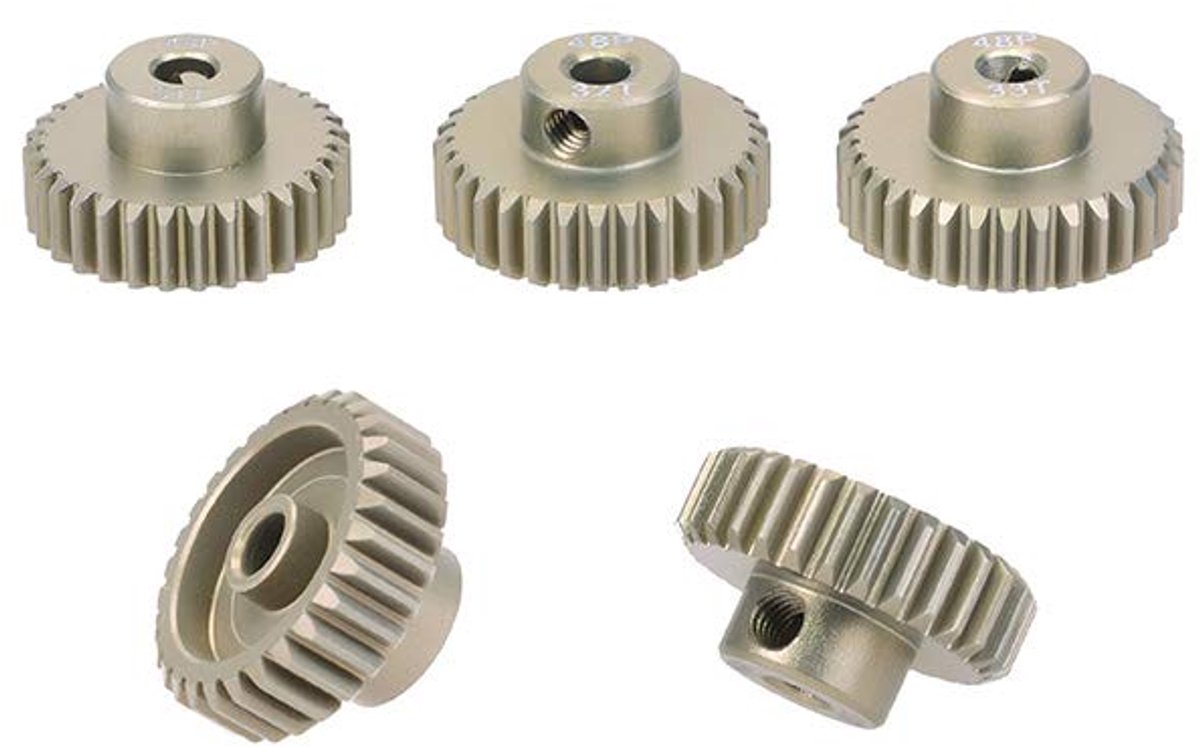 5 STKS 48DP 29 T 30 31 32 T 33 Pinion Motor Gear Combo Set voor 1/10 Rc Auto Geborsteld Borstelloze Motor