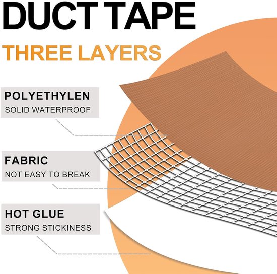 2 rollen pvc-plakband, premium Amerikaans plakband, waterdicht, isolatietape voor zware toepassingen, ducttape voor binnen en buiten (W: 2 cm / L: 100 cm) — afbeelding 3