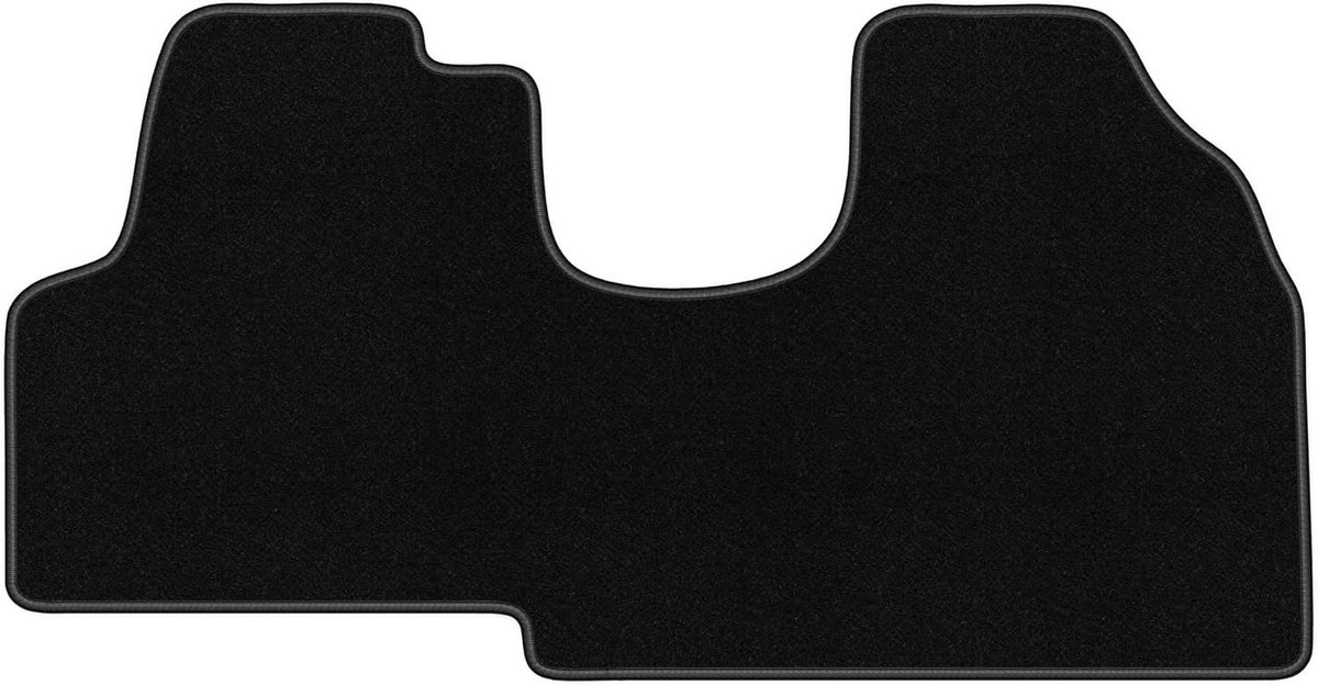 Velours bestuurdersmat compatibel met Citroen Jumpy I dostawczy 1994-2006 - 1 stuk, zwart