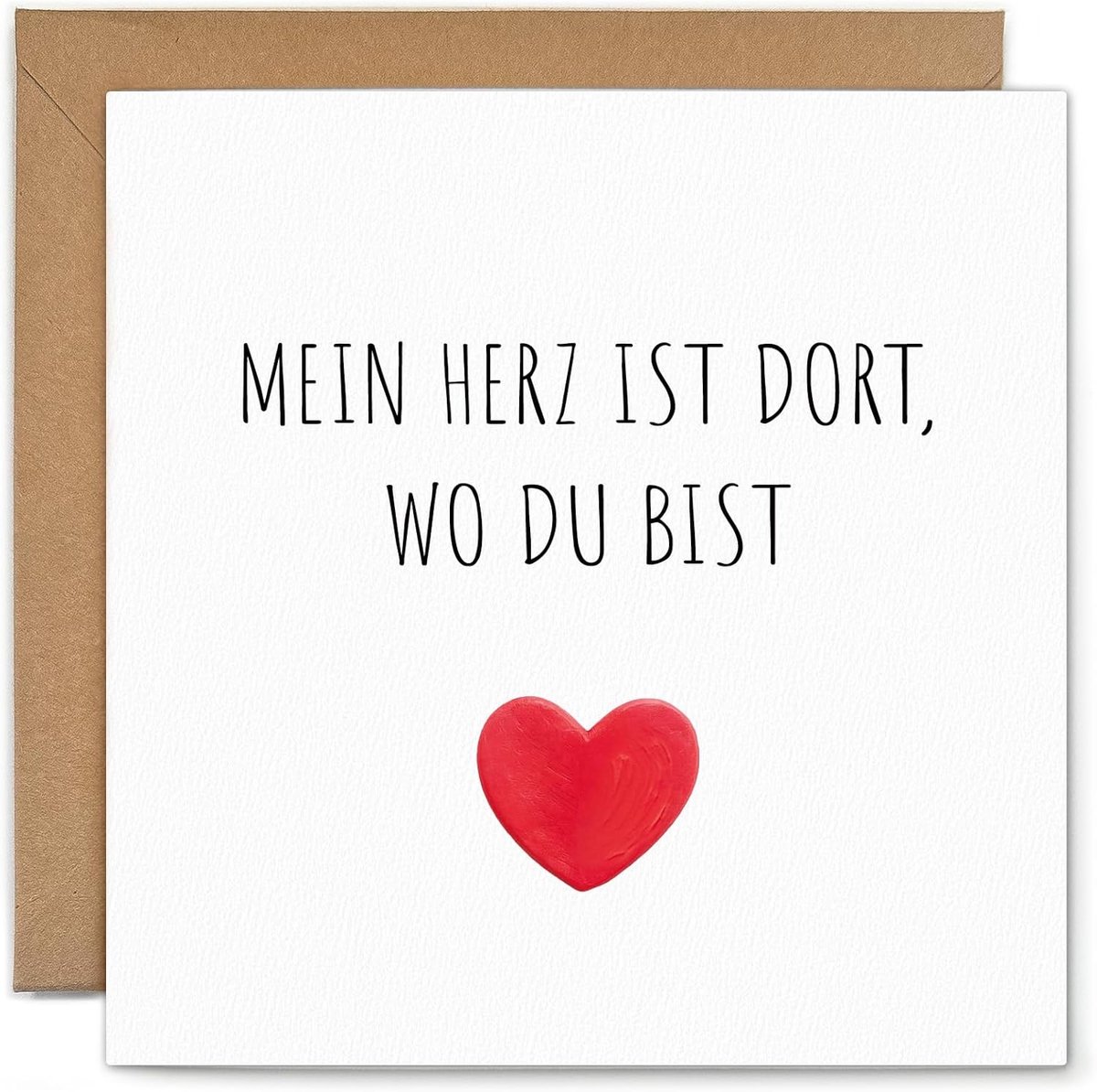 Valentijnsdag kaart verjaardag geschenk liefdesbrief voor mannen en vrouwen Valentijnsdag hart voor kaarten met envelop (Kaart Valentijnsdag grootte: 15 cm x 15 cm)