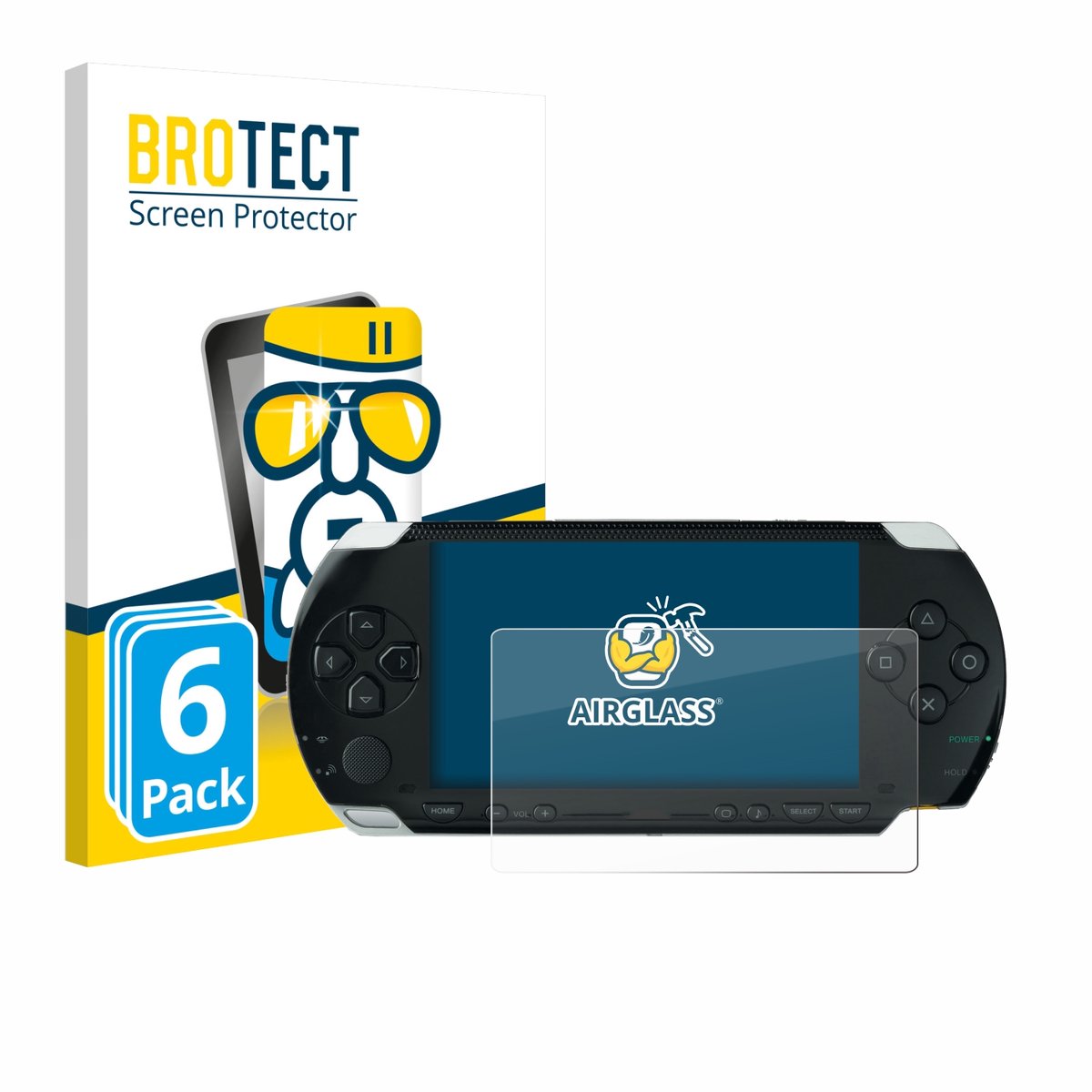 Screenprotector 6 Stuks voor Sony PSP 1000 Beschermglas transparant