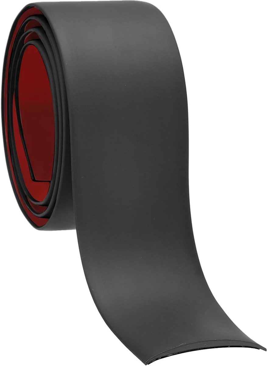 Zelfklevende vloerovergangsstrip, 40 mm x 1 meter, vinyl laminaatvloer platte verdeler voor het verbinden van vloerspleten, deuropeningen, tapijtbedekking, vloertegels, zwart