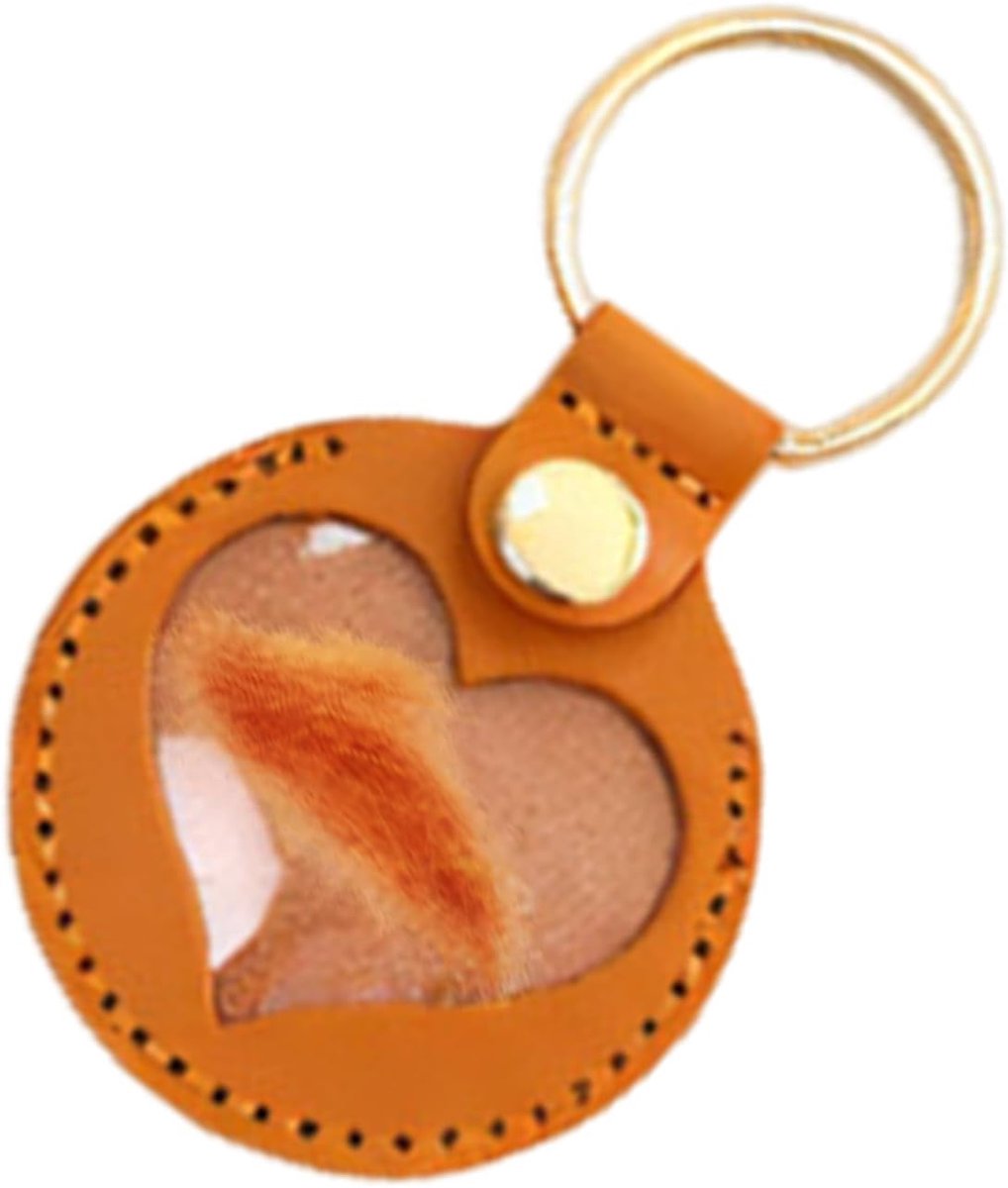 Sleutelhanger - hartvormige herdenkingssleutelhanger | kattenhaarhouder, aandenkenhanger, verzameling, herdenkingscadeau voor mannen en vrouwen