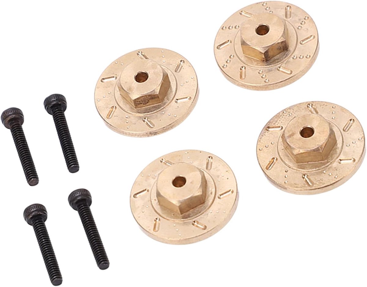 Wiel Hex Hub Adapters, RC Messing Zeshoekige Contragewicht Adapter voor Kyosho voor Mini Z voor for 1/18 1/24 RC Auto