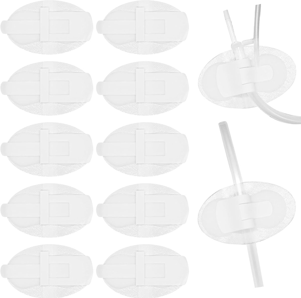 10 stuks Foley katheter stabilisatie-apparaat, urine katheter been houder, zelfklevende katheter urine been zak beenband houder, urine katheter haak en lus bevestiging apparaat sticker katheter