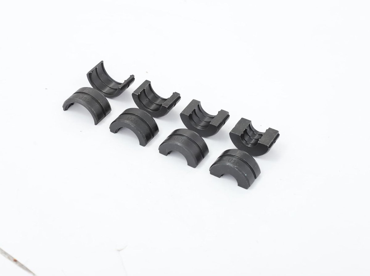 4 set U type 16 20 25 32 mm Cr45 stalen buisbekken voor PEX aluminium composiet PB buis krimptang compatibel met hydraulisch mechanisch persgereedschap