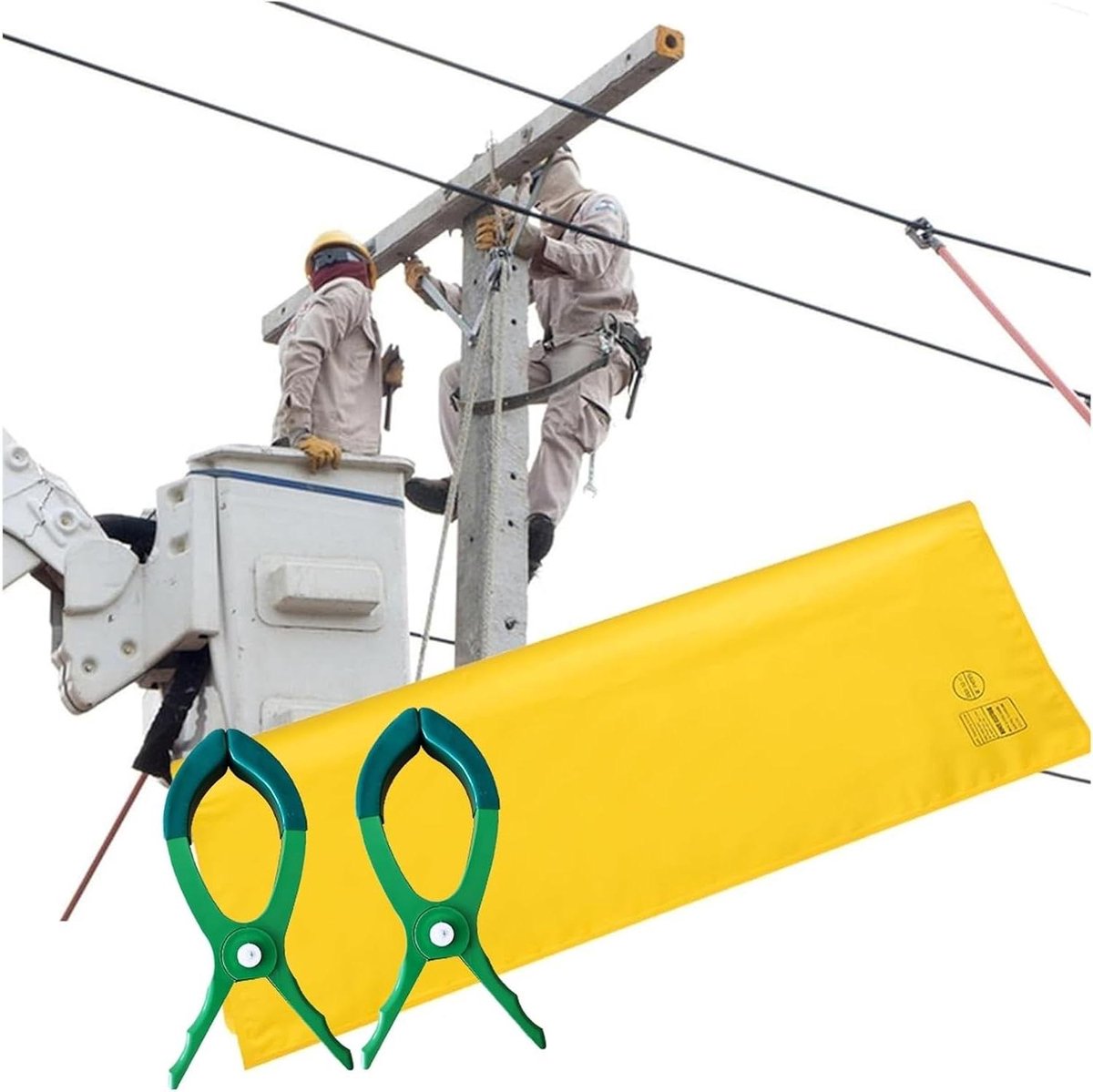 Isolerende Deken - Veiligheidsmat Elektrisch - Veilig Werken - Hoogspanningsbescherming - 400 x 500 mm - Geel