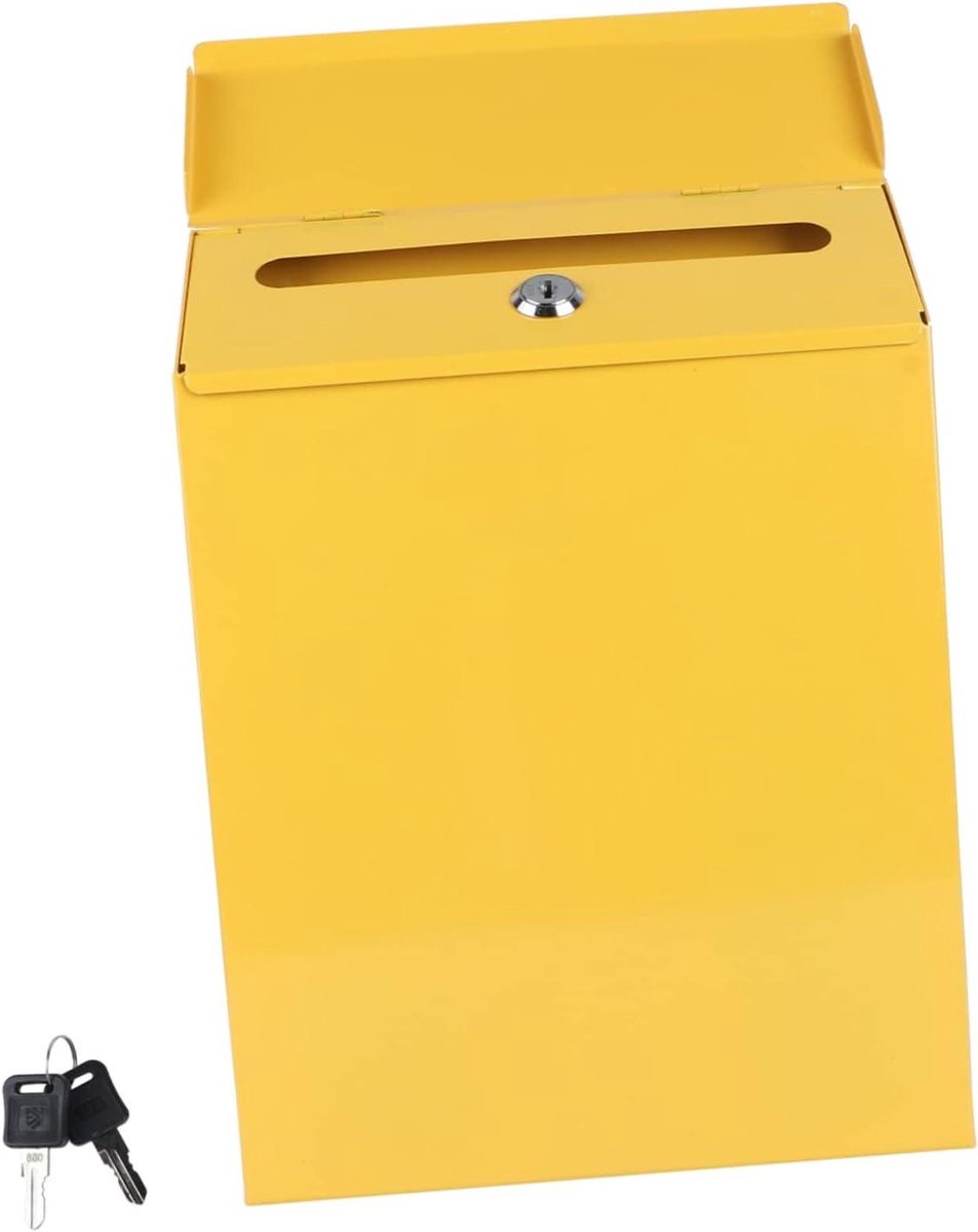 Brievenbus Decoratief - Postopbergdoos Villa - Veilig Post Ontvangen - Afsluitbaar Met Slot - 30 x 23 x 6 cm