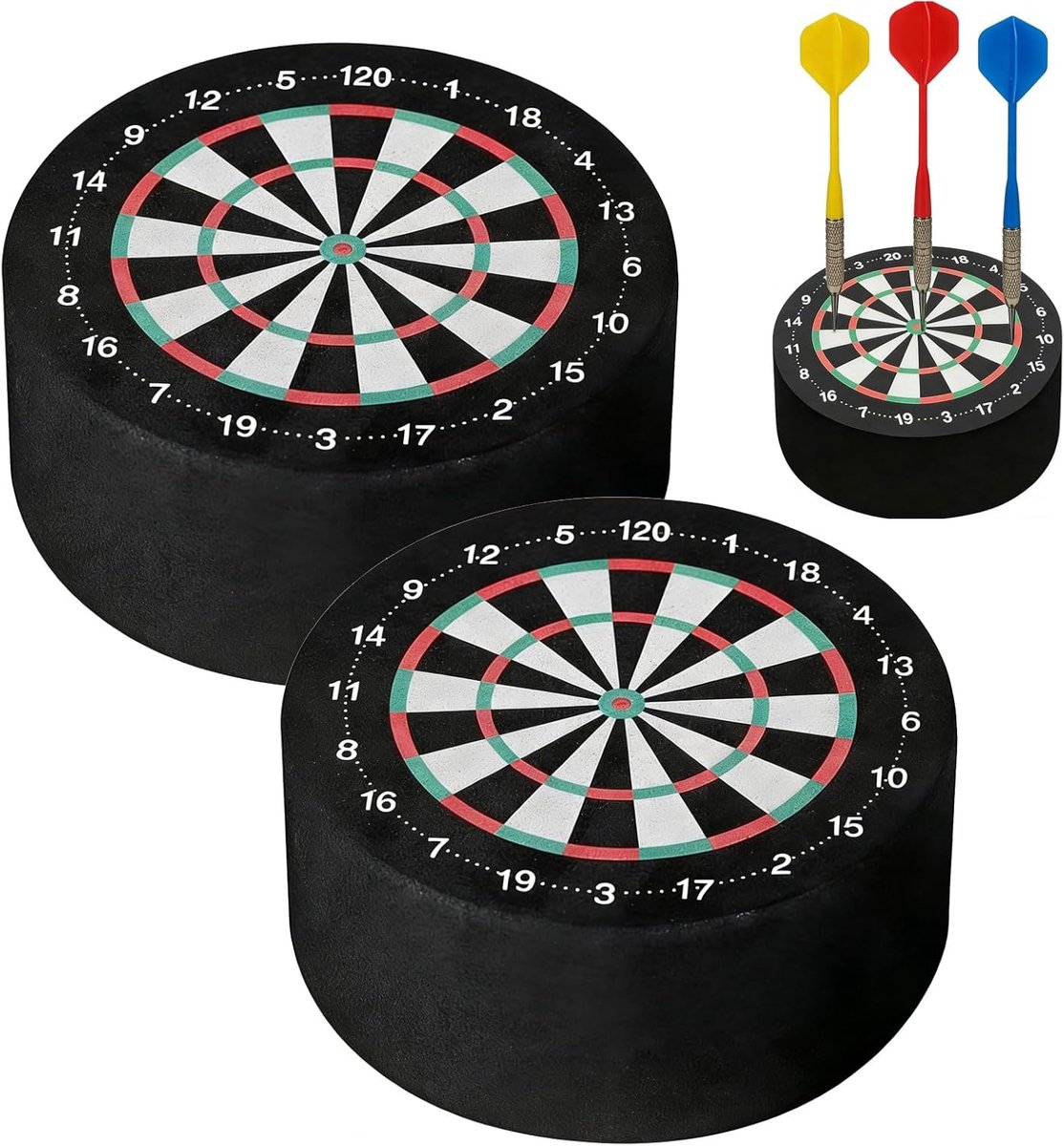 Darthouder mini dubbelzijdig 10 cm - compact - ruimtebesparend - perfect voor darts - ShopVlot