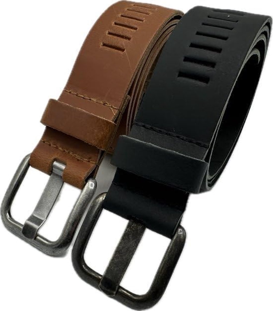 Leren riem set 2-pack - 105cm - echt leer - veelzijdig gebruik - ShopVlot