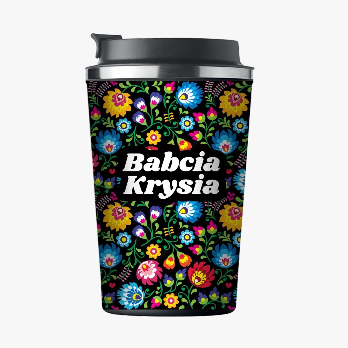 Gepersonaliseerde Thermosbeker "Babcia" - Cadeau met Naam