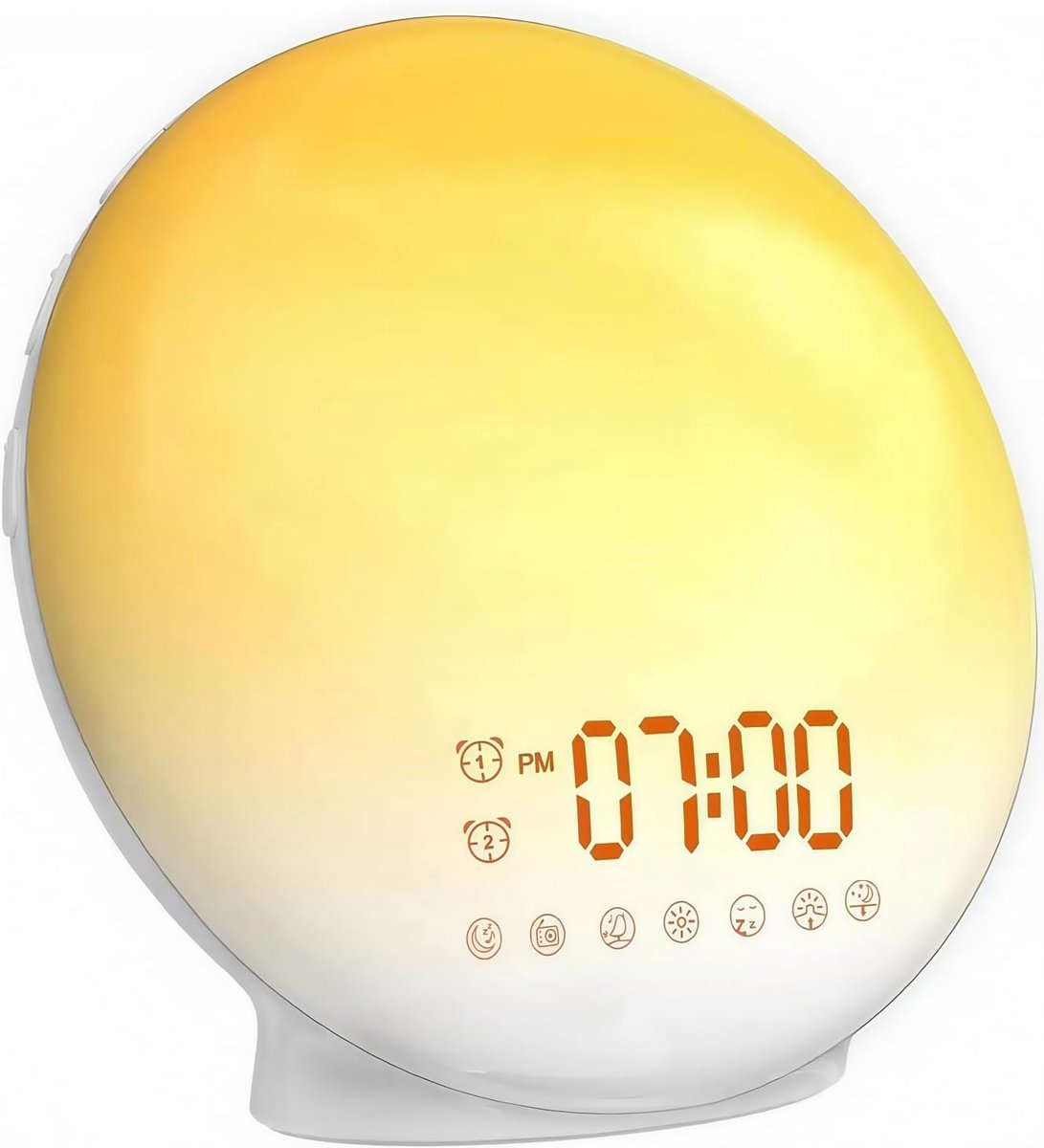 Wekker Lumineux - Simulateur d'Aube - 7 Natuurlijke Geluiden - LED Nachtlampje - ShopVlot