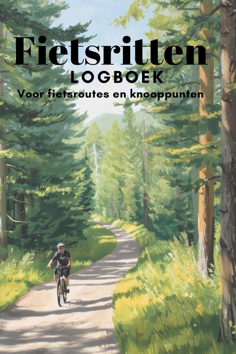 Fietsritten logboek A5 - notitieboek voor 100 fietsroutes - handige herinneringen onderweg - perfect voor fietsers - ShopVlot