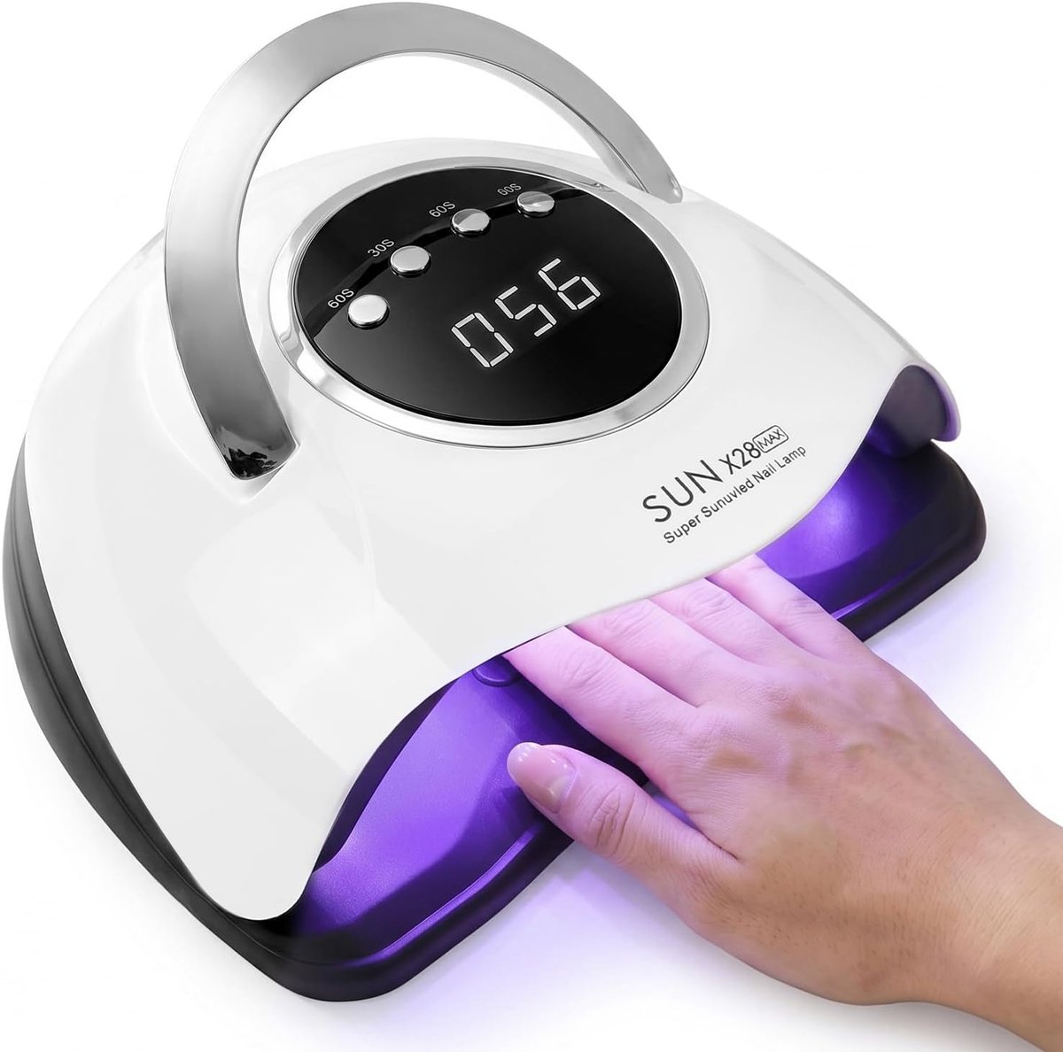 UV-lamp voor gelnagels 380 W - 90 uv-led-kralen - 4 timers - snelle uitharding - ShopVlot