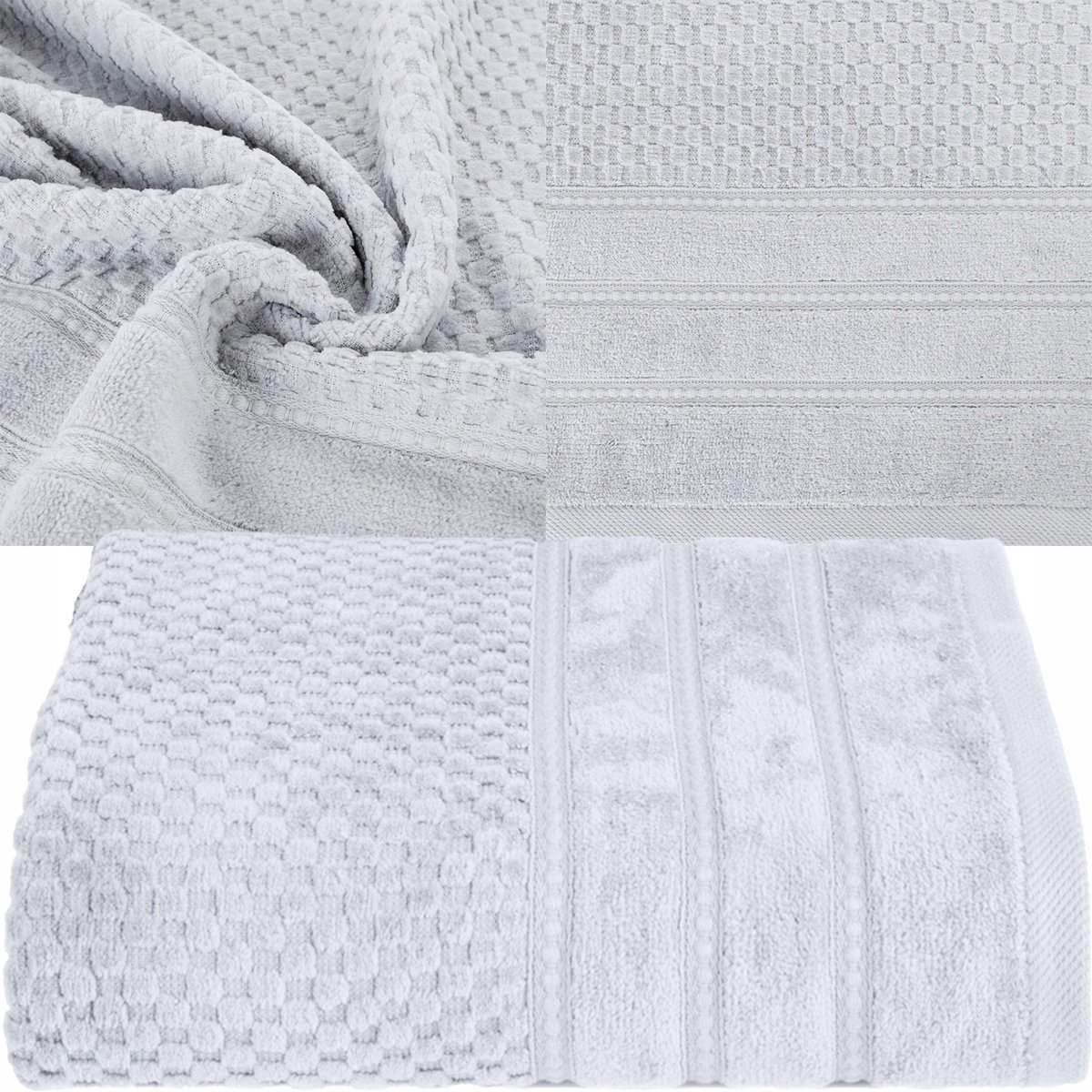 Luxe Katoenen Badhanddoek 70x140 cm - 500 GSM Zilver