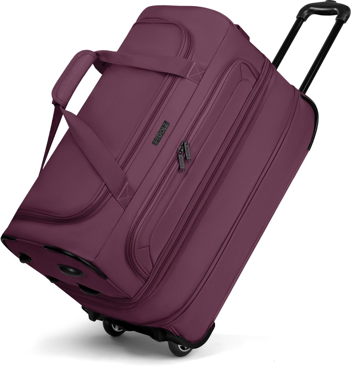 Trolley met 2 wielen - middelgrote reistas - uitvouwbaar van 51 naar 64 liter - perfect voor korte trips - ShopVlot