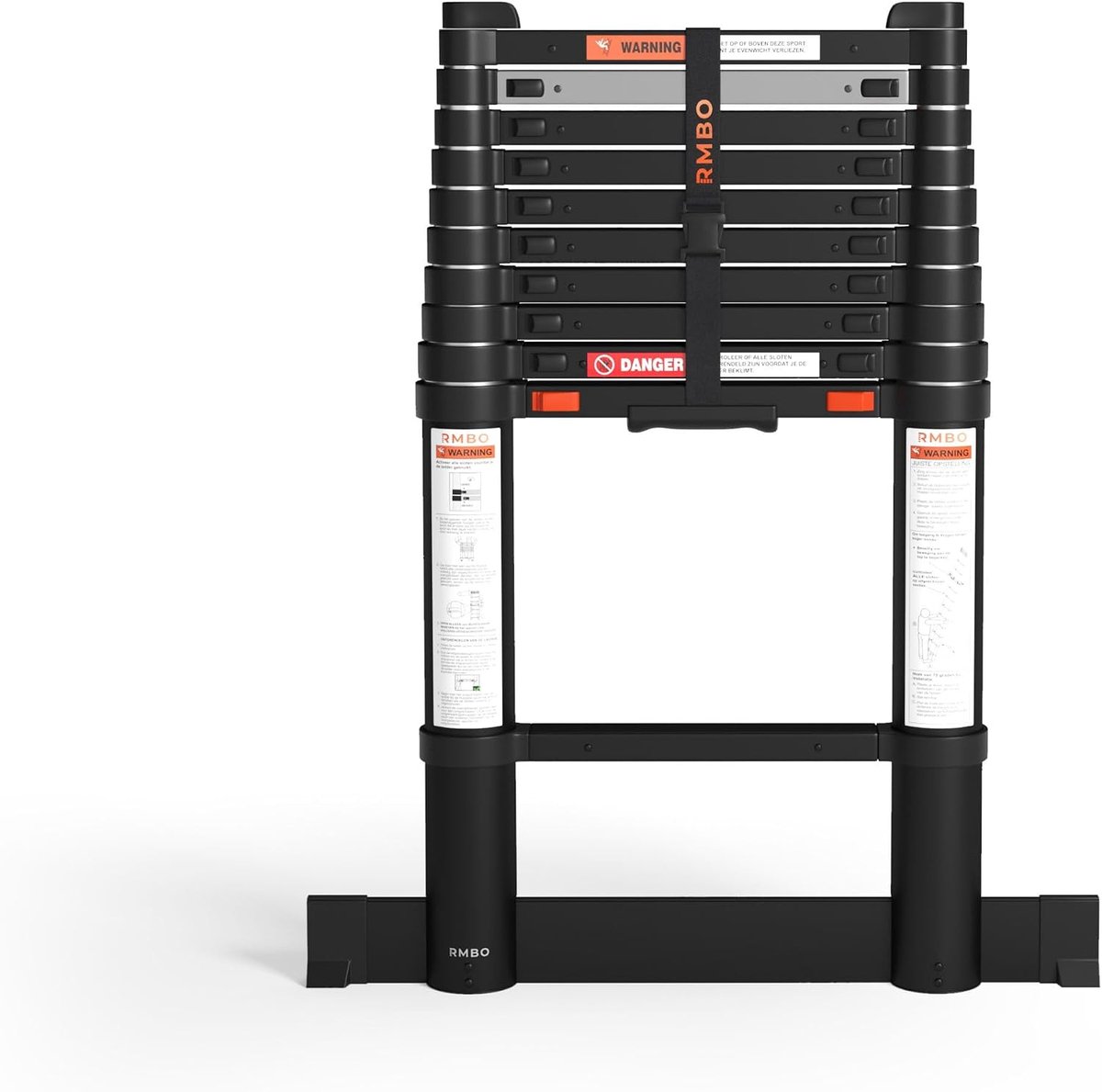 Telescopische ladder 3.2m - Compact en draagbaar - Soft closing systeem - Veilig en stabiel gebruik - ShopVlot
