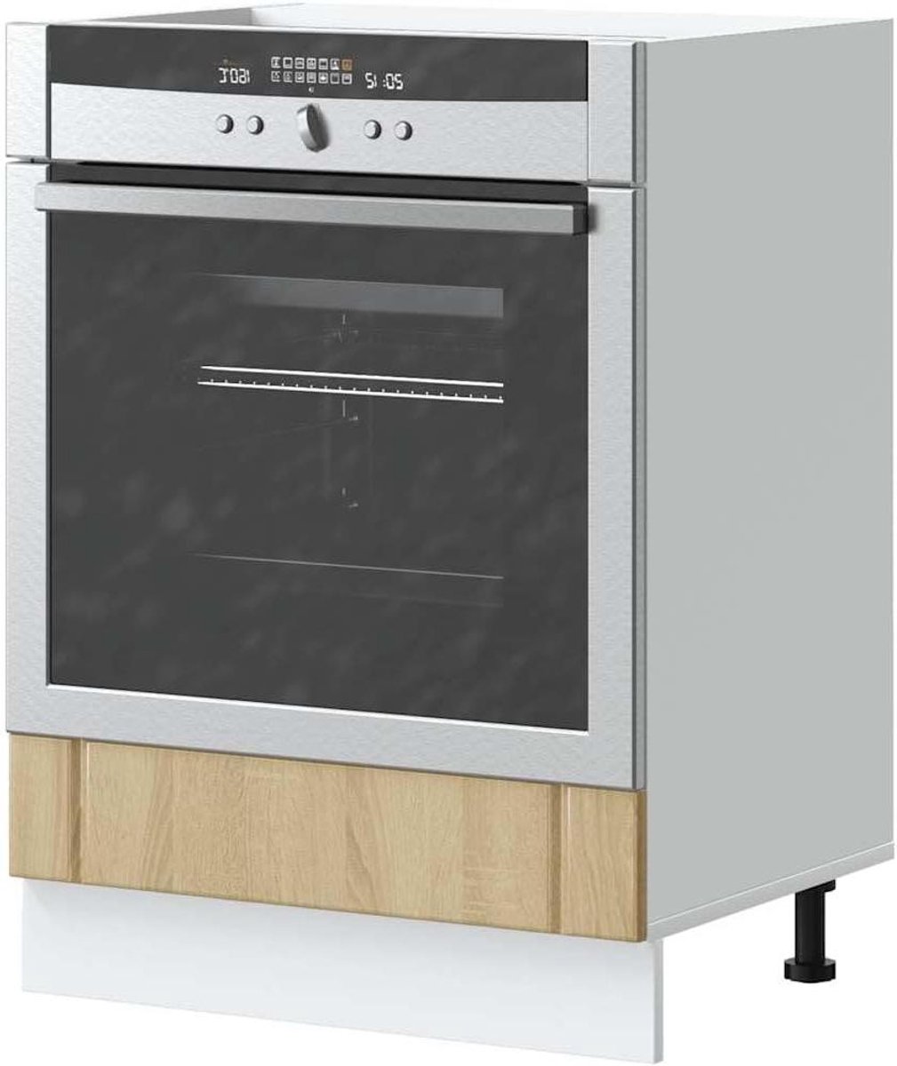 Fornuisombouwkast - Ovenkast Keuken - Keuken Organiseren - Verstelbare Poten - 60 x 46 x 81.5 cm - Sonoma Eiken