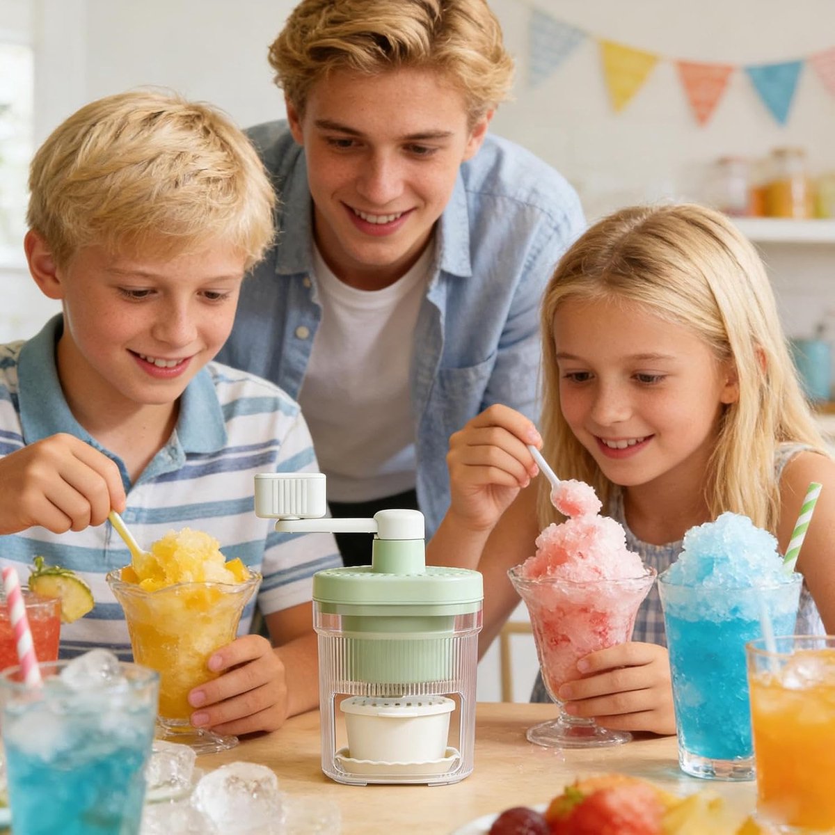 IJsmachine Handmatig - Crusher Slushies - Desserts Maken - Roestvrijstalen Snijders - 24 x 14 x 14 cm - Niet gespecificeerd