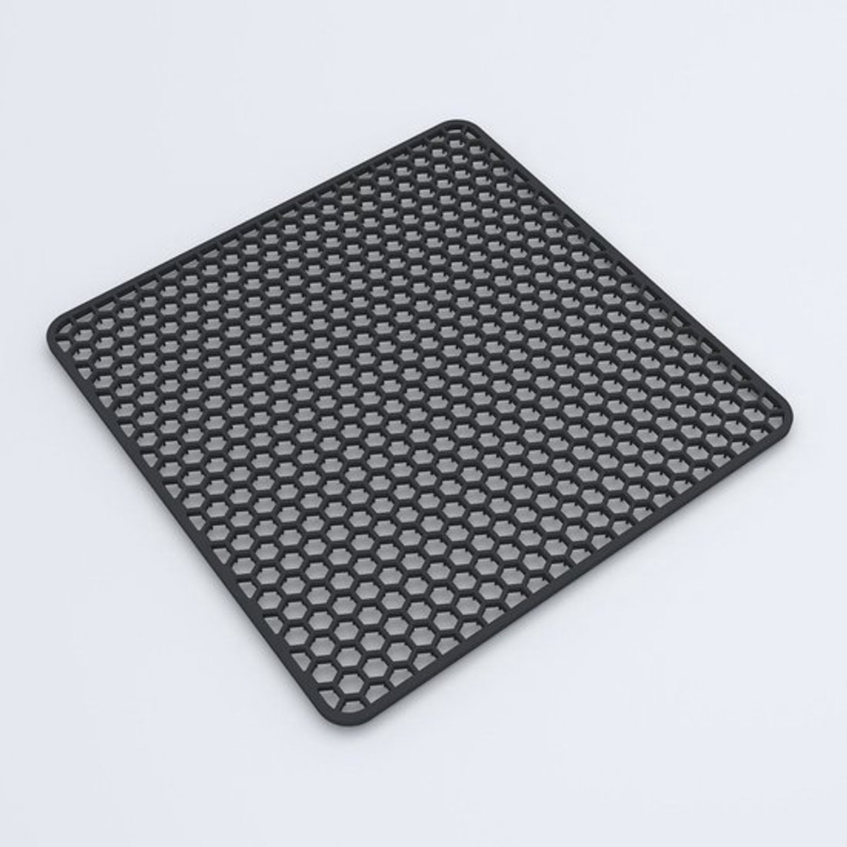 Gootsteenmat - Rechthoekig - Onderzetter - Zwart - 34,5*34,5 cm