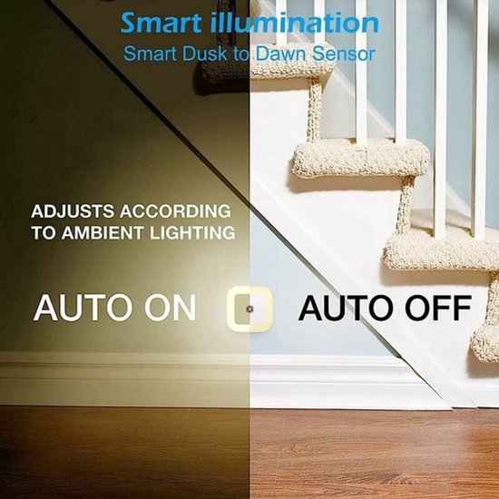 [Set van 6] Kindernachtlampje met stopcontact - Stopcontact LED-schakelaar, slimme thuislamp, kan in het stopcontact worden gestoken, schemerlicht van AIMIUVEI — afbeelding 5