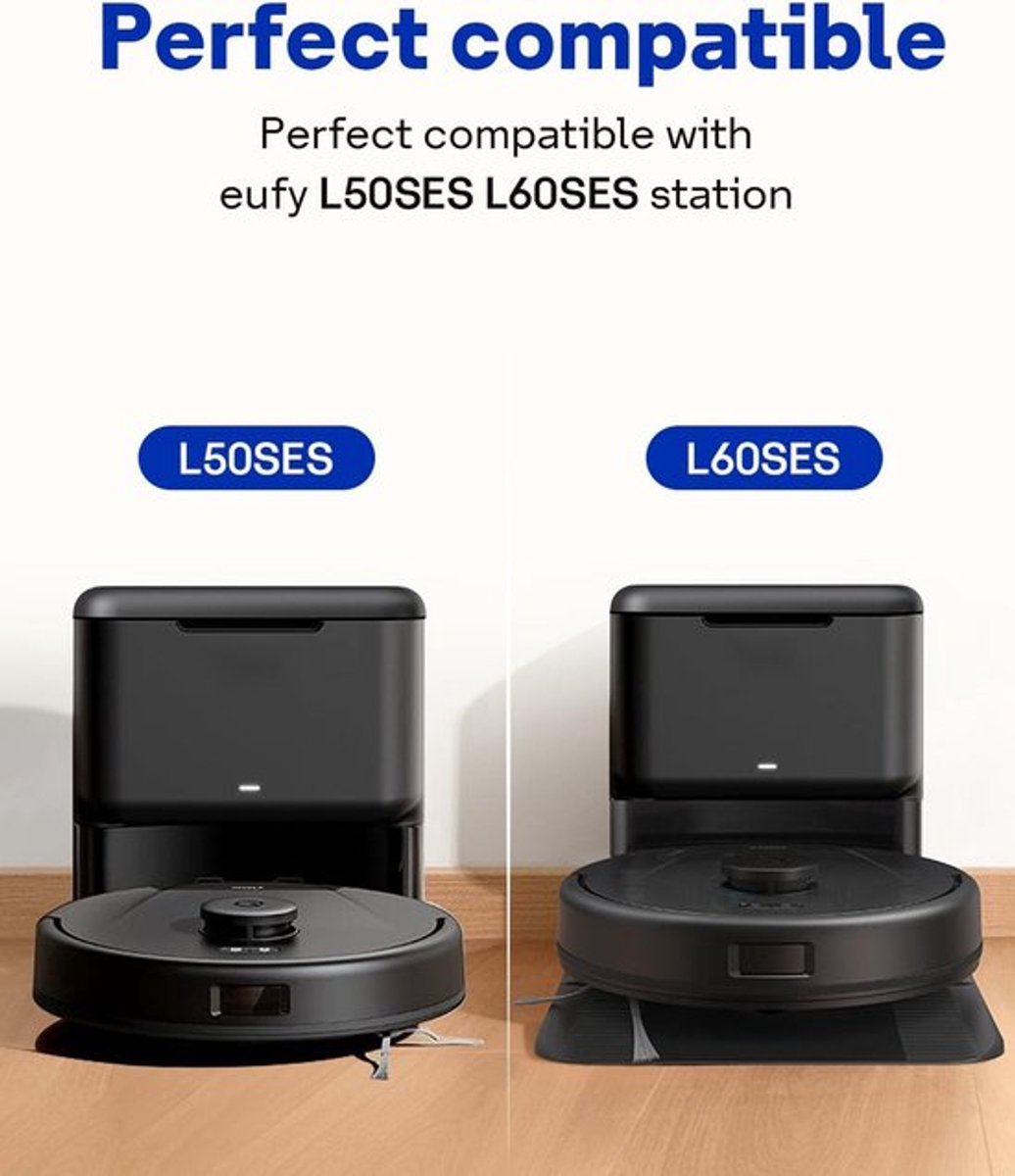 Stofzakken - 12 Stuks - Geschikt voor Eufy L60 SES / L50 SES Robotstofzuiger - Accessoires voor Stofzuigerzakken - Vervanging