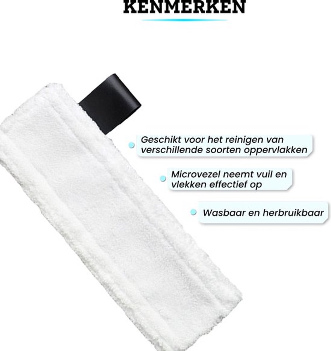 Microvezeldoeken Geschikt Voor Kärcher Easyfix SC2, SC3, SC4 & SC5 - 4 Stuks - Vloerdoeken - Doekenset