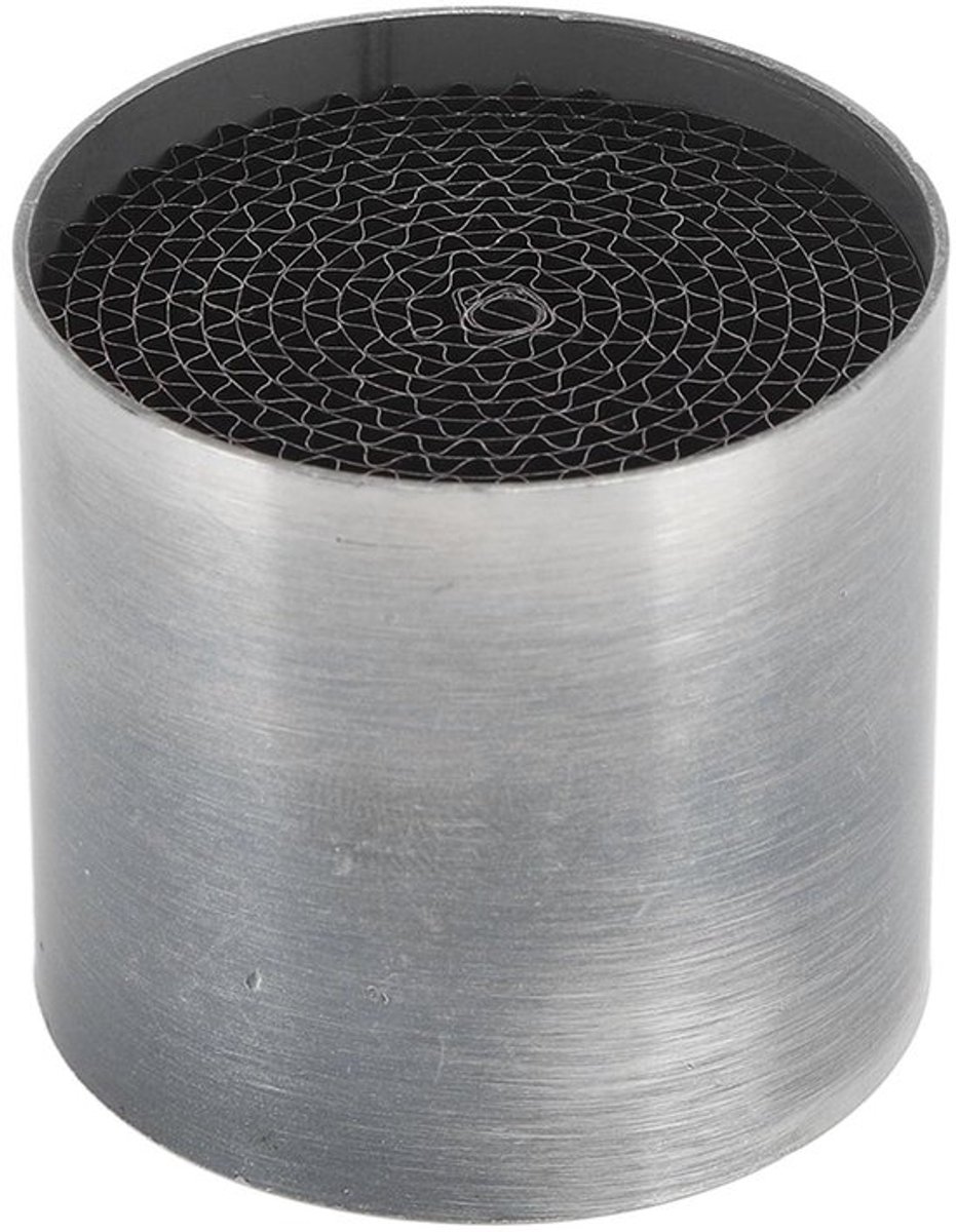 Motorfietsuitlaat met katalysator RVS Voorste middendemper Katalysator Universeel voor motor (53 * 50 mm)