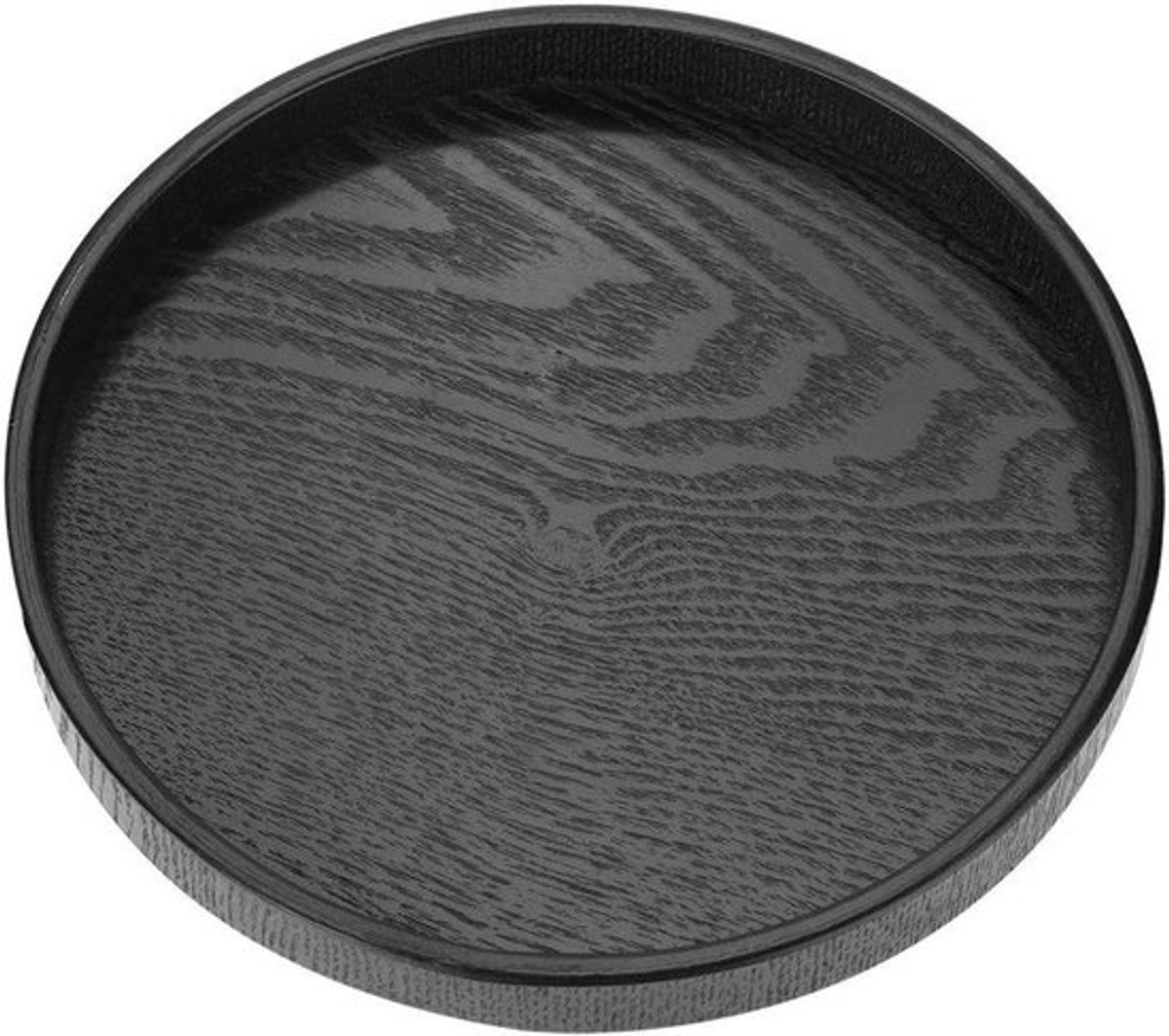 Massief houten dienblad voor thee, koffie, snack en voedsel - Antislip houten plaat - Thee voedsel server met verhoogde randen - 27 cm breed