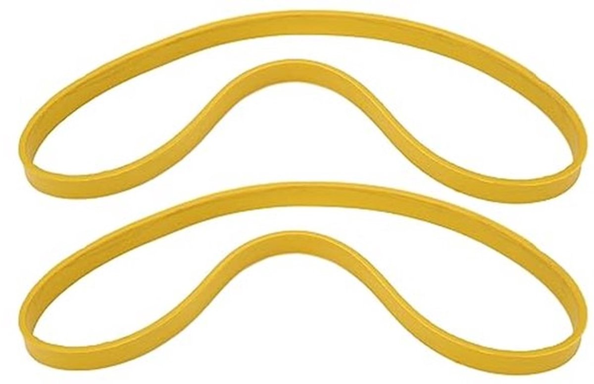 9 inch lintzaagband, 2 stuks, antislip, geluidsreductie, gele rubberen lintzaagbanden, voor houtbewerking, vervanging van lintzaagwiel