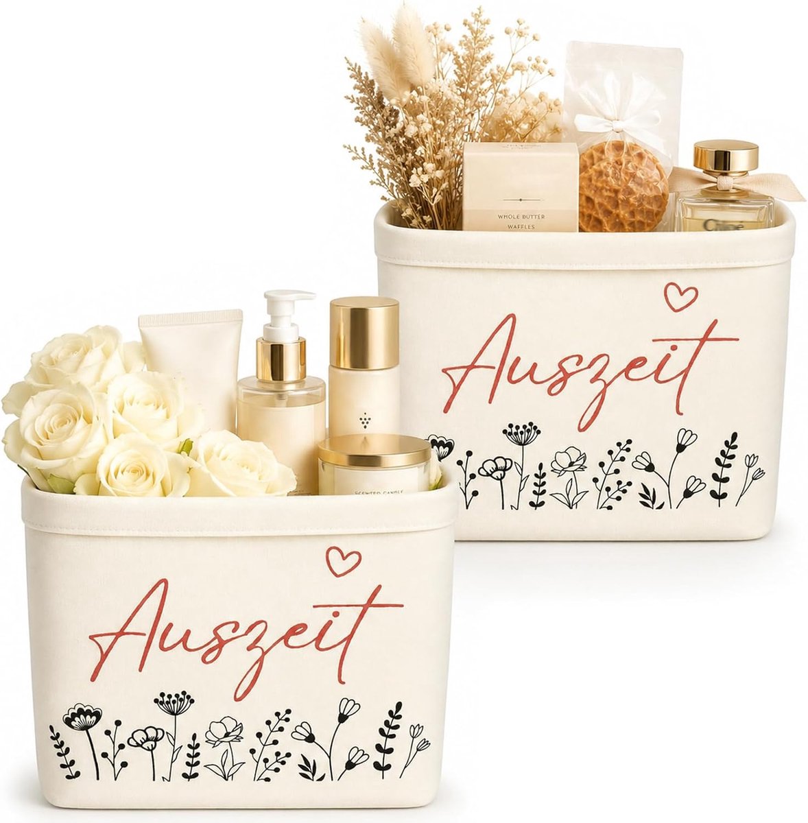 Geschenkzakjes katoen 2 stuks - kleine cadeautasjes - duurzaam en zacht - perfect voor wellnessgeschenken - ShopVlot