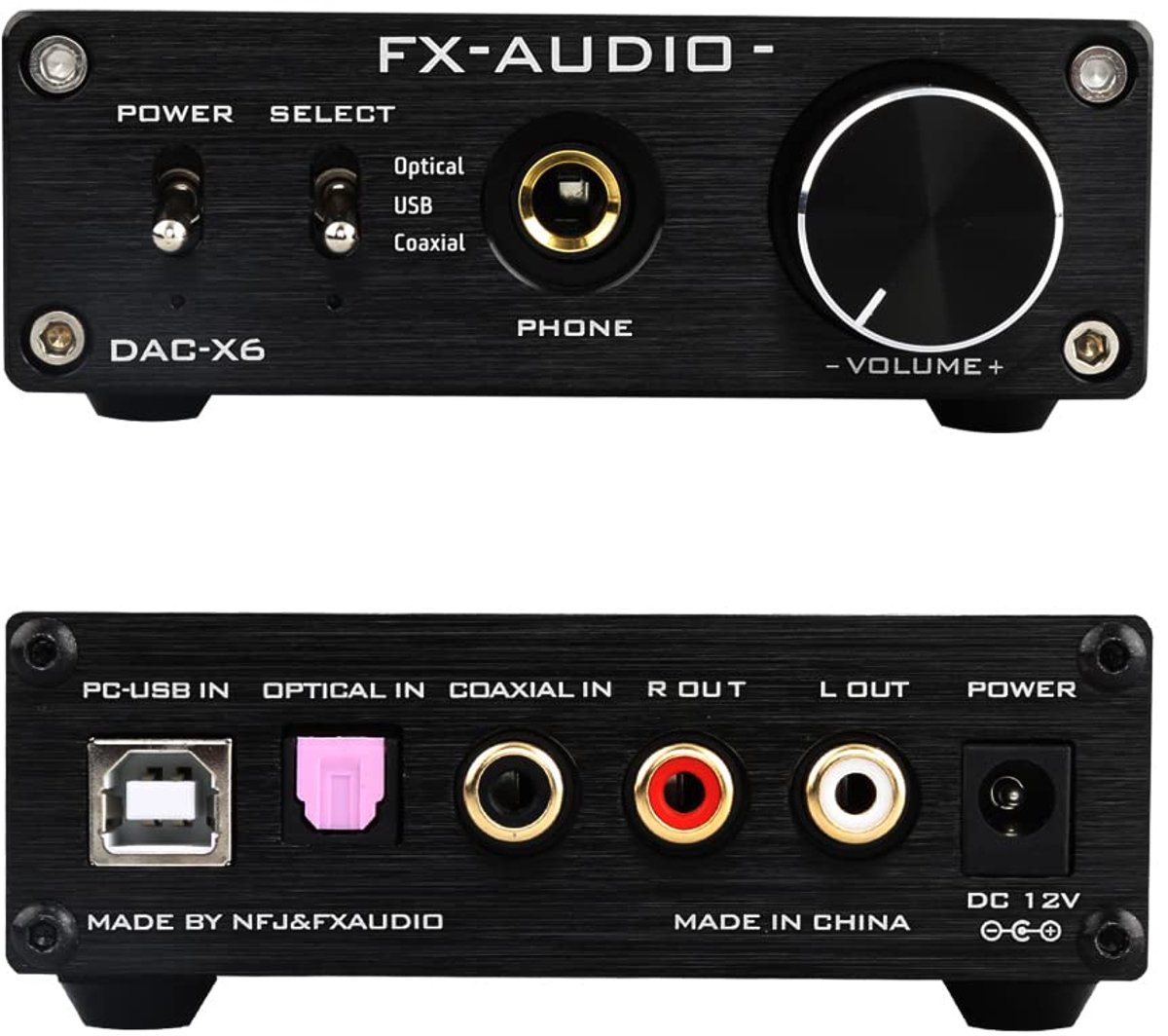 DAC 2.0 Audio Decoder - Mini HiFi - USB/Coaxial/Optisch - Versterker voor hoofdtelefoon en actieve luidsprekers - ShopVlot