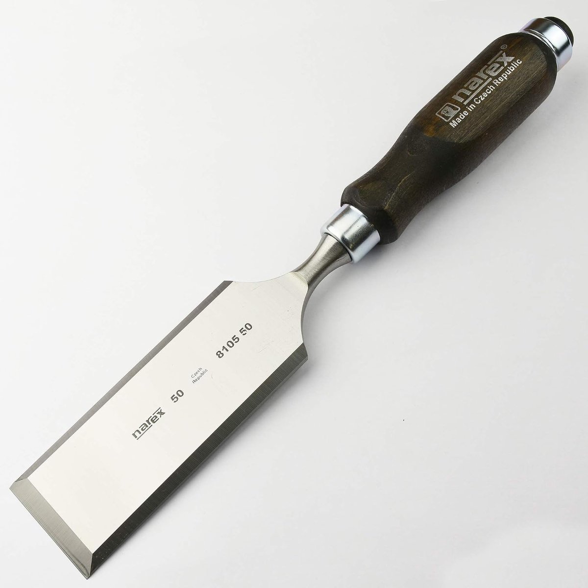 Houtbeitel 50mm - Plat met donkere grip - Staal - Perfect voor precisiewerk - ShopVlot