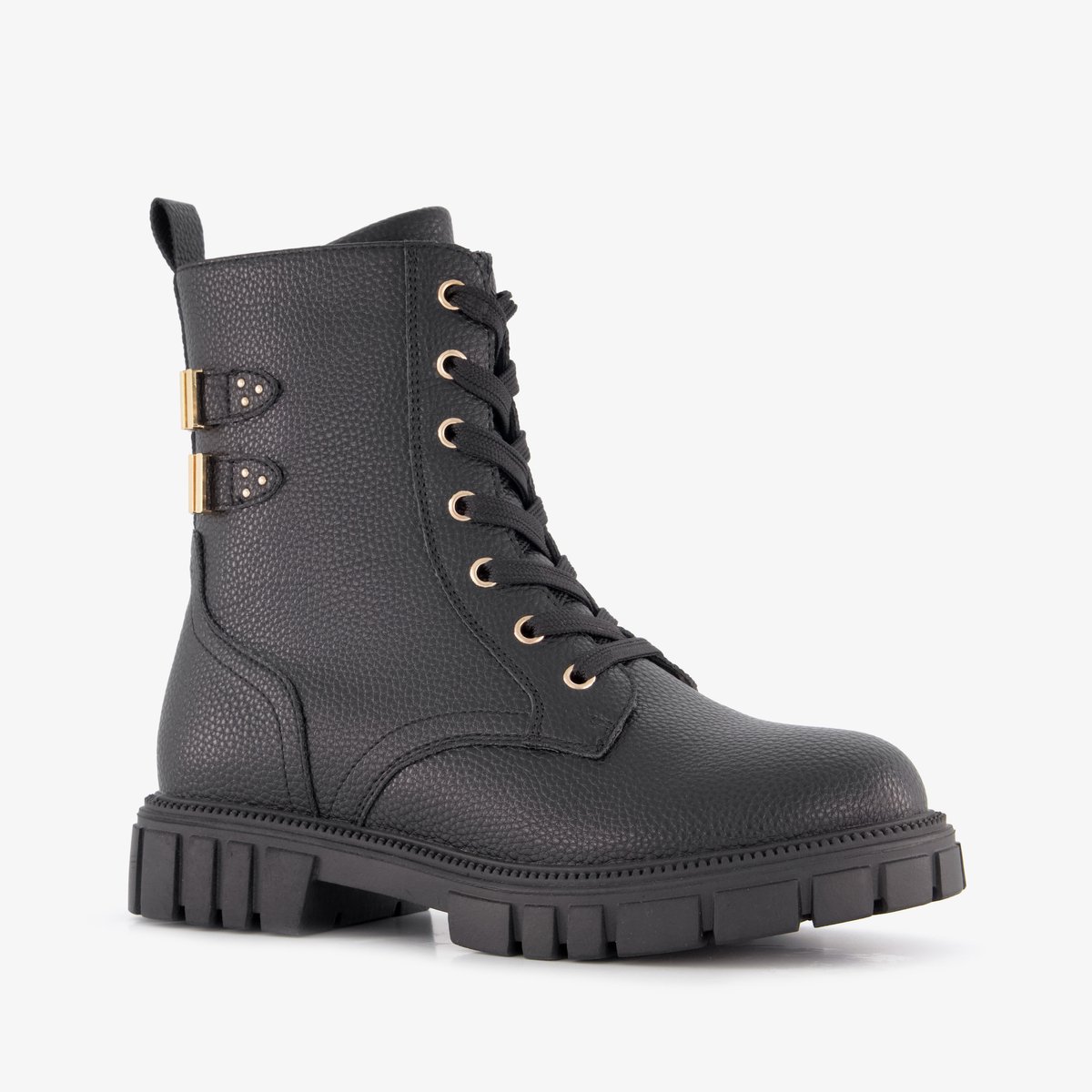Blue Box meisjes veterboots zwart - Maat 31