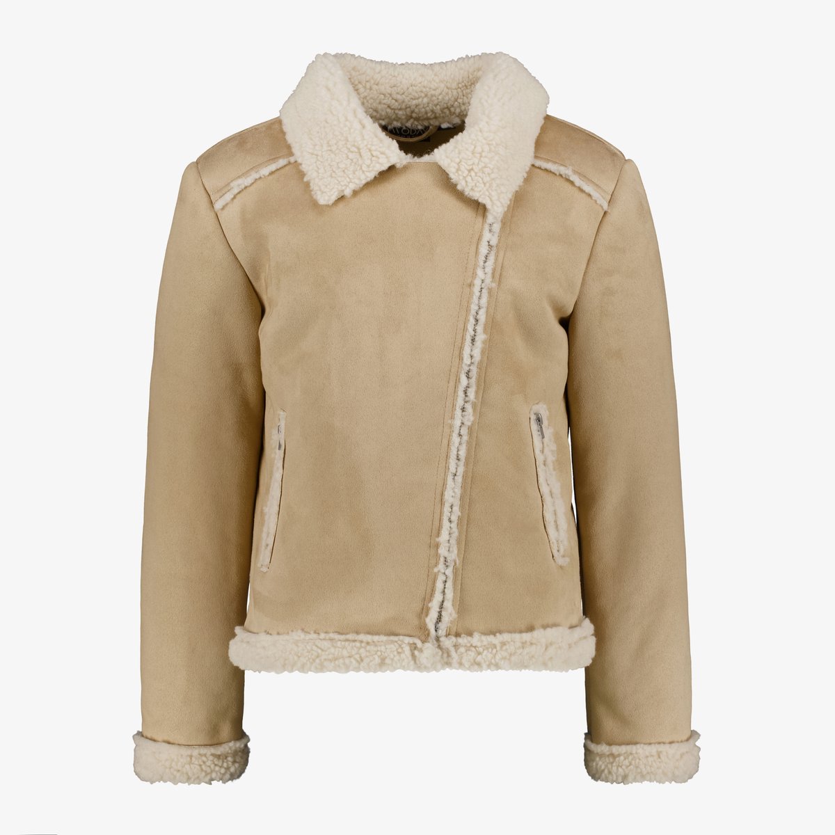 TwoDay meisjes teddy jas bruin - Maat 134