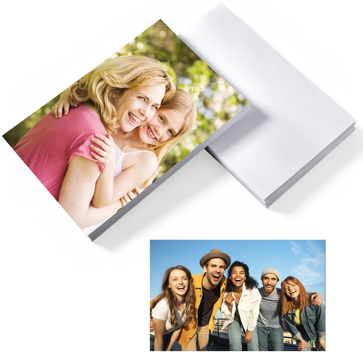 Fotopapier 10 x 15 cm - 100 vellen - Glanzend - Ideaal voor foto's afdrukken - ShopVlot