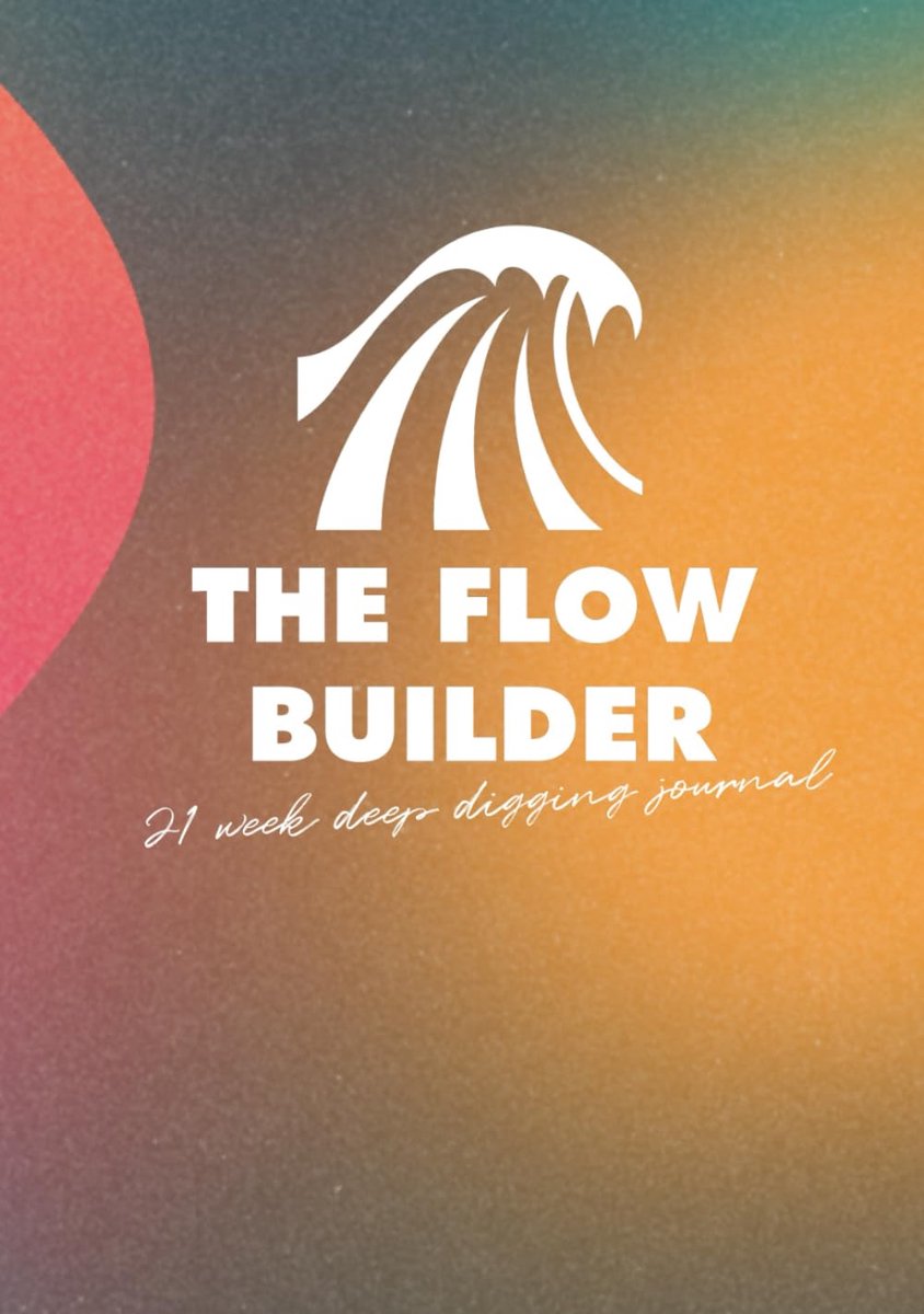 Flow Builder Journal - Synesthesia Afterglow Editie - Gradient cover in groen/pink/blauw/oranje - ShopVlot