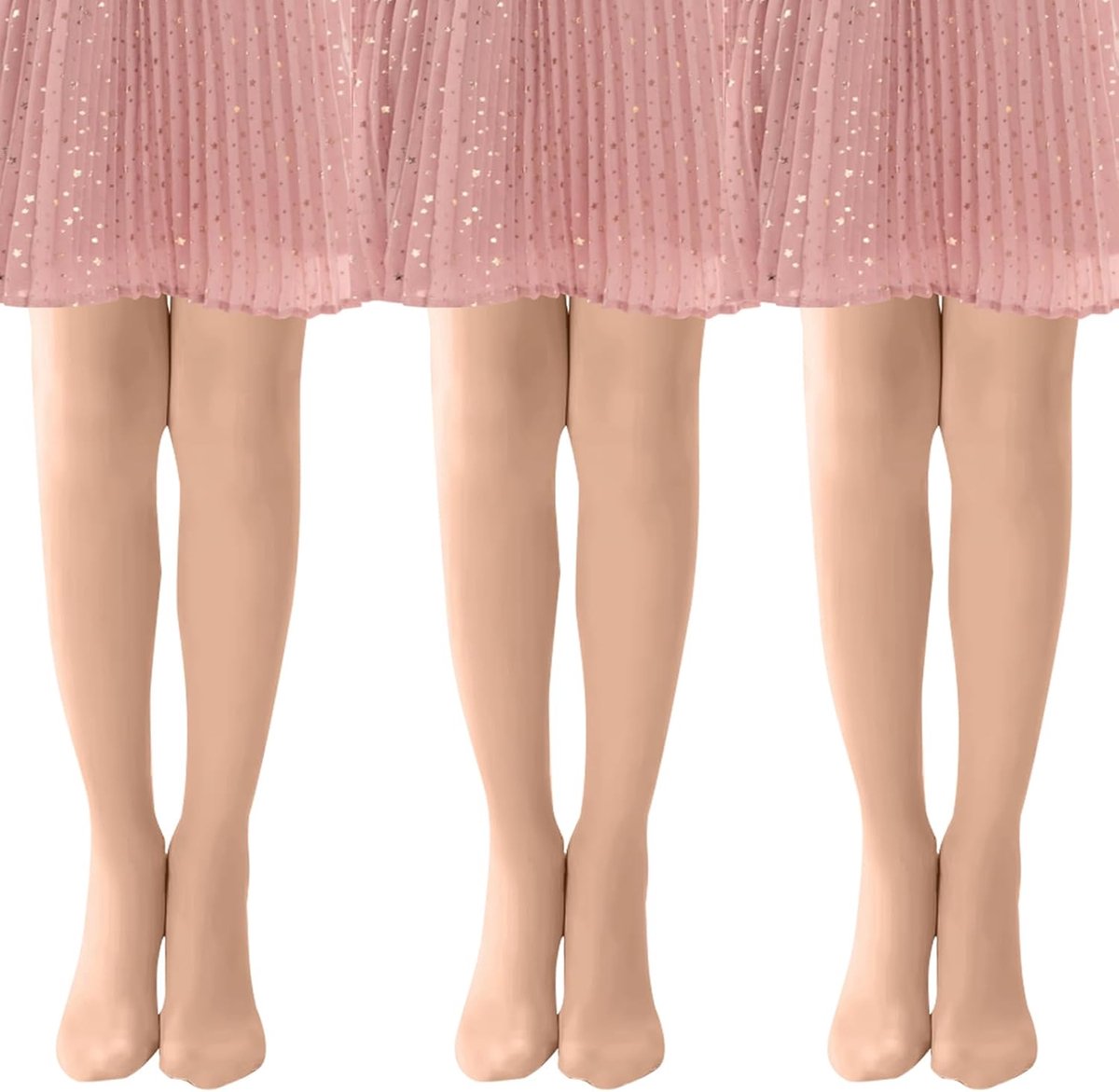 Balletdanspanty meisjes 20 DEN - beige - maat 2-4 jaar - ideaal voor danslessen - ShopVlot