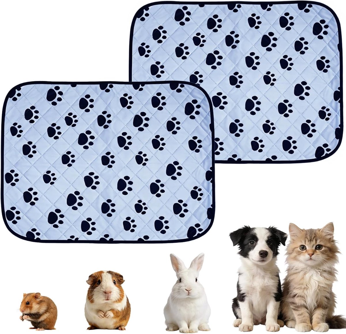 Urinepads voor huisdieren 60 x 45 cm - Wasbaar - Herbruikbare PIPI-matten - Houdt vloeren droog - ShopVlot
