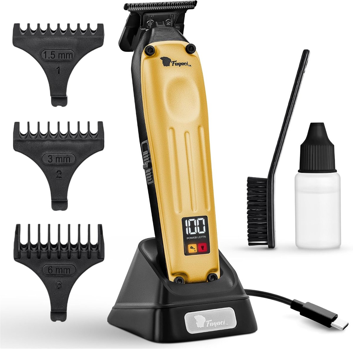 Haartrimmer Gold - Hoogtoerige motor - Ceramische messen - Precisie snits - ShopVlot