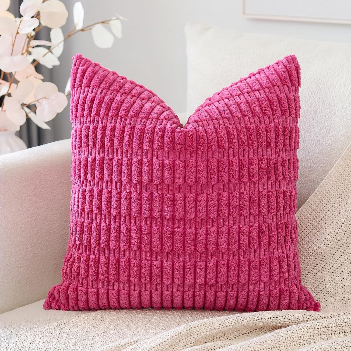Kussenhoes 45x45 cm - Boho Corduroy - Super zacht - Perfect voor je bank - ShopVlot