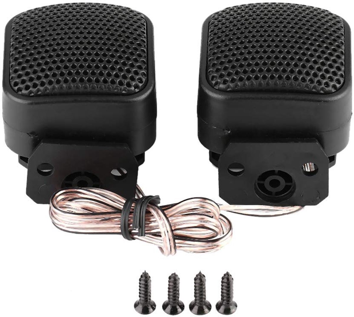 Auto luidsprekers 10 cm - kleine vierkante speakers - krachtige audio - ideaal voor muziek - ShopVlot