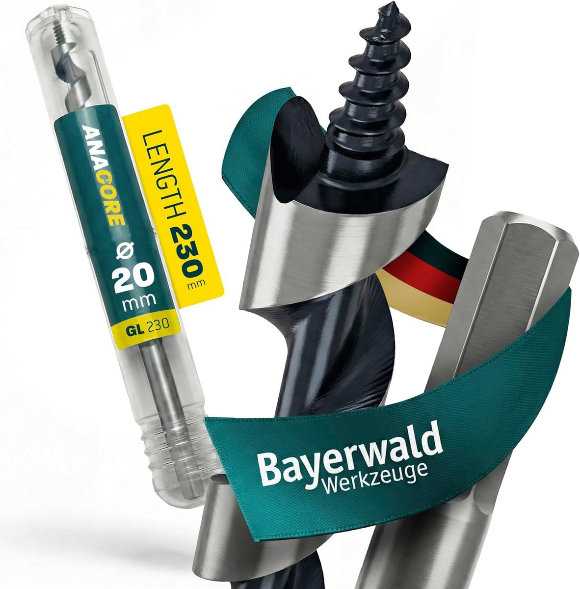 Houtboor 20 mm - Bayerwald Houtboor - Professionele kwaliteit - Voor nauwkeurig boren in hard- en zachthout - ShopVlot