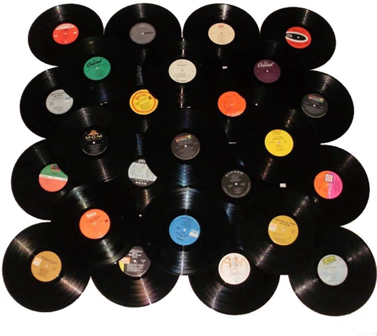 VinylShopUS - Lot van 12" Vinyl Records voor Ambachten & Decoratie Kunstwerk voor Party Decor Artist Studio Vintage - ShopVlot